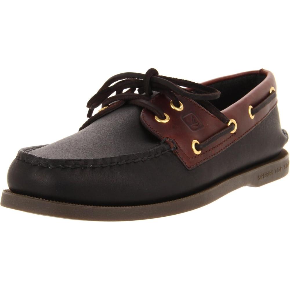 imageSperry Mens Authentic Original 2Eye Boat ShoeBlack Amaretto