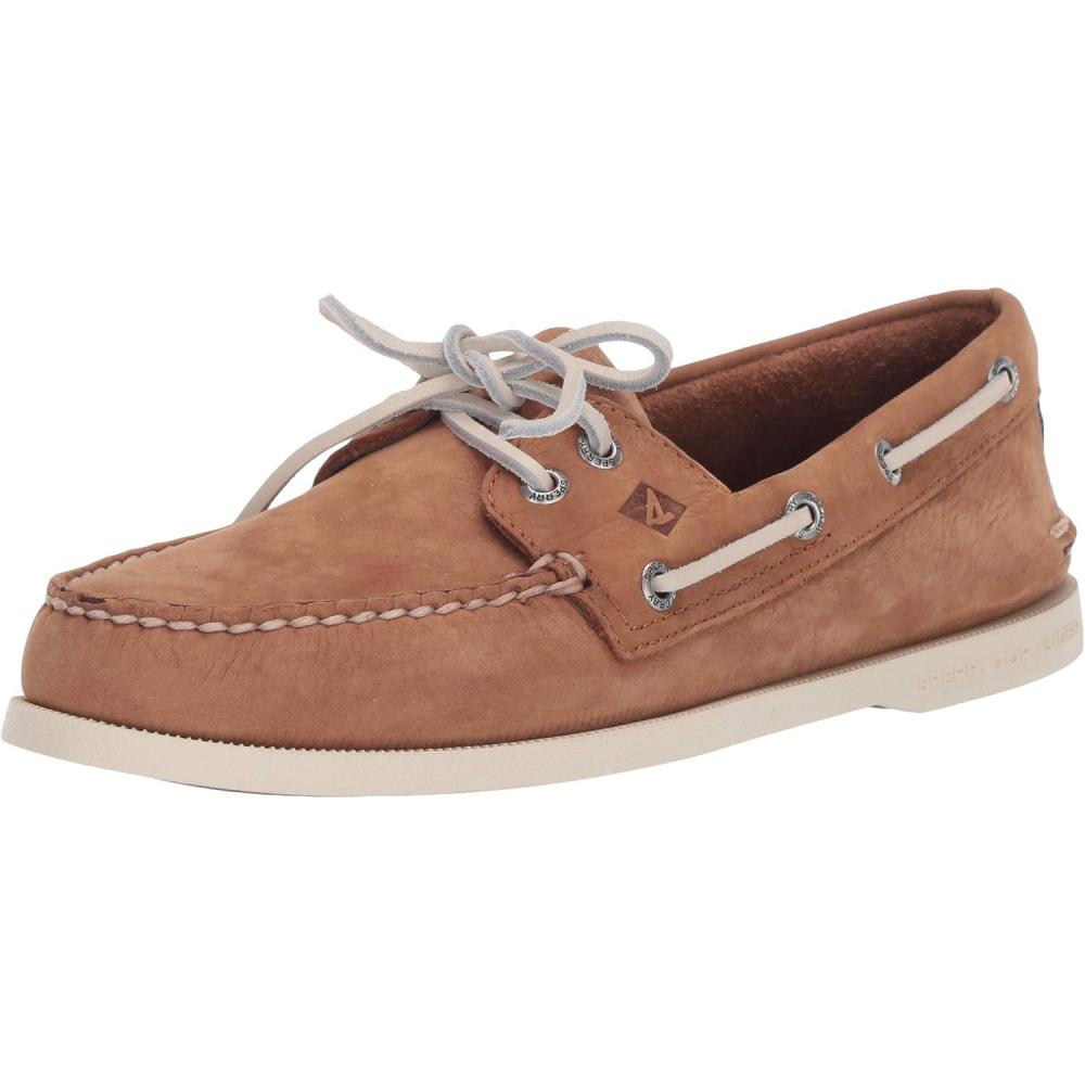 imageSperry Mens Authentic Original 2Eye Boat ShoeLt Tan Suede