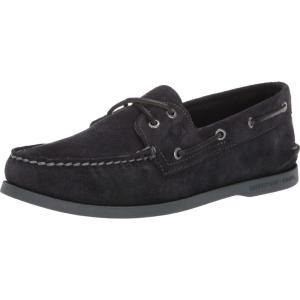 Sperry Men’s Authentic Original 2-Eye Boat Shoe(Black Suede)