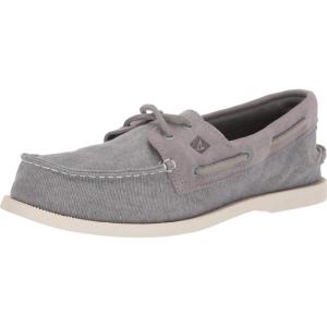 Sperry Men’s Authentic Original 2-Eye Boat Shoe(Grey Chambray)