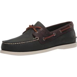 Sperry Men’s Authentic Original 2-Eye Boat Shoe(Olive/Riverboat)