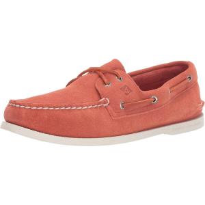 Sperry Men’s Authentic Original 2-Eye Boat Shoe(Red Orange)