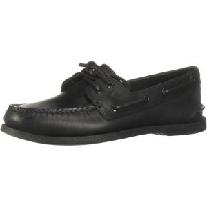 Sperry Men’s Authentic Original 2-Eye Boat Shoe(Smooth Black)