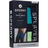Sperry 3-Pack Mens Quick Dry Performance Mesh Boxer Briefs – Moisture Wicking, Cooling, Breathable Nylon Mens Athletic Boxers(Blue Red Multi)