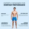 Sperry 3-Pack Mens Quick Dry Performance Mesh Boxer Briefs – Moisture Wicking, Cooling, Breathable Nylon Mens Athletic Boxers(Blue Red Multi)