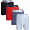 Sperry 4-Pack Everyday Men’s Performance Boxer Briefs – Quick-Dry, Breathable, Comfortable Polyester Boxer Briefs for Men(Black Multi)