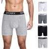 Sperry 4-Pack Mens Premium Cotton Stretch Boxer Briefs – Everyday Comfort Cotton Mens Boxer Briefs with Fly Pouch & 5” Inseam(Multi)