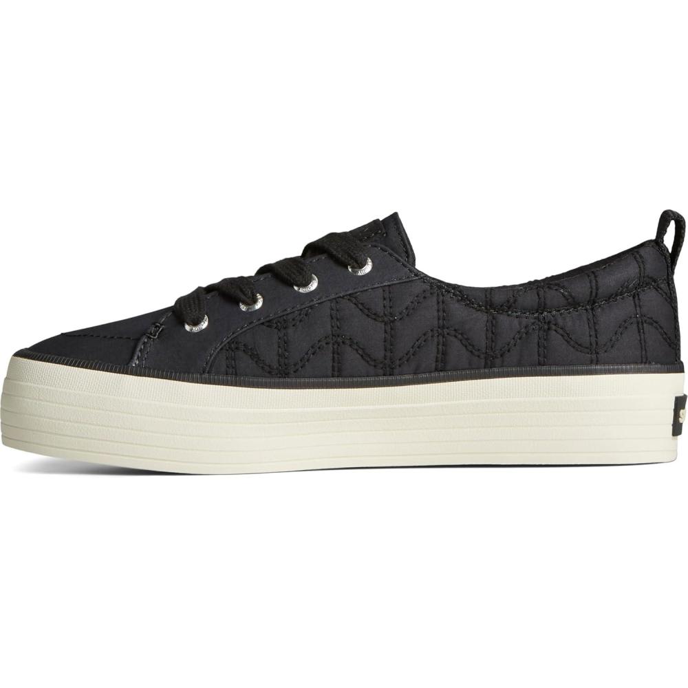 imageSperry Womens Crest Vibe PlatformSneakerBlack Quilted