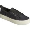 Sperry Womens Crest Vibe PlatformSneaker(Black Quilted)