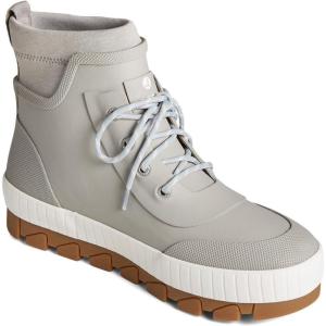 Sperry Men’s Torrent Lace Up Rain Boots(Grey Rubber)