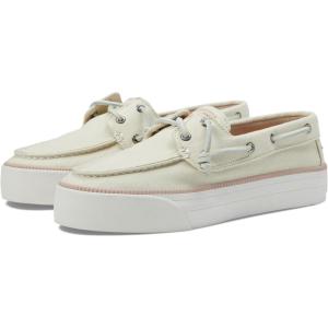 Sperry Women’s Bahama 3.0 Boat Shoe(Textile White)