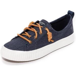 Sperry Women’s Crest Vibe Core Sneaker(Linen Navy)