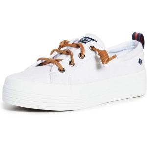 Sperry Womens Crest Vibe PlatformSneaker(White Canvas)