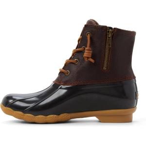 Sperry Womens Saltwater™ Duck Boot(Dark Brown/Tan)