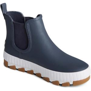Sperry Women’s Torrent Chelsea Waterproof Rain Boot(Navy/White)