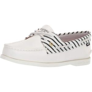 Sperry Womens A/O 2-Eye Boat Shoe(Off-white)