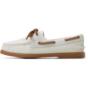 Sperry Womens A/O 2-Eye Boat Shoe(Smooth White)