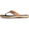 Sperry mens Baitfish ThongSandals(Light Brown)