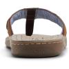 Sperry mens Baitfish ThongSandals(Smooth Brown)