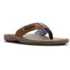 Sperry mens Baitfish ThongSandals(Smooth Brown)
