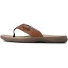 Sperry mens Baitfish ThongSandals(Smooth Brown)