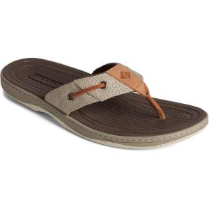 Sperry mens Baitfish ThongSandals(Taupe)