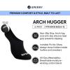 Sperry Men’s 6-Pack Arch Hugger No Show Socks, Non-Slip Loafer Socks for Boat Shoes, Low Cut Invisible Liners with Heel Grip(Beige)