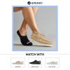 Sperry Men’s 6-Pack Arch Hugger No Show Socks, Non-Slip Loafer Socks for Boat Shoes, Low Cut Invisible Liners with Heel Grip(Beige)