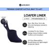 Sperry Men’s 6-Pack Loafer Socks, Non-Slip No Show Socks for Boat Shoes, Ultra Low Cut Invisible Liners with Heel Grip(Navy Multi)