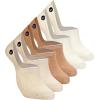 Sperry Men’s 6-Pack Loafer Socks, Non-Slip No Show Socks for Boat Shoes, Ultra Low Cut Invisible Liners with Heel Grip(Tan)