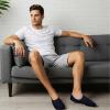 Sperry Men’s 6-Pack Loafer Socks, Non-Slip No Show Socks for Boat Shoes, Ultra Low Cut Invisible Liners with Heel Grip(White)