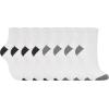 Sperry Men’s 8-Pack Comfort Cushion Quarter Socks – Soft Durable Moisture-Wicking Athletic Ankle Socks for Men Shoe Size 6-12(White Heather)