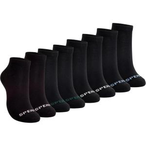 Sperry Men’s 8-Pack Cushion Comfort Low Cut Ankle Socks – Breathable Moisture-Wicking Athletic Low Cut Socks for Everyday Use(Black)