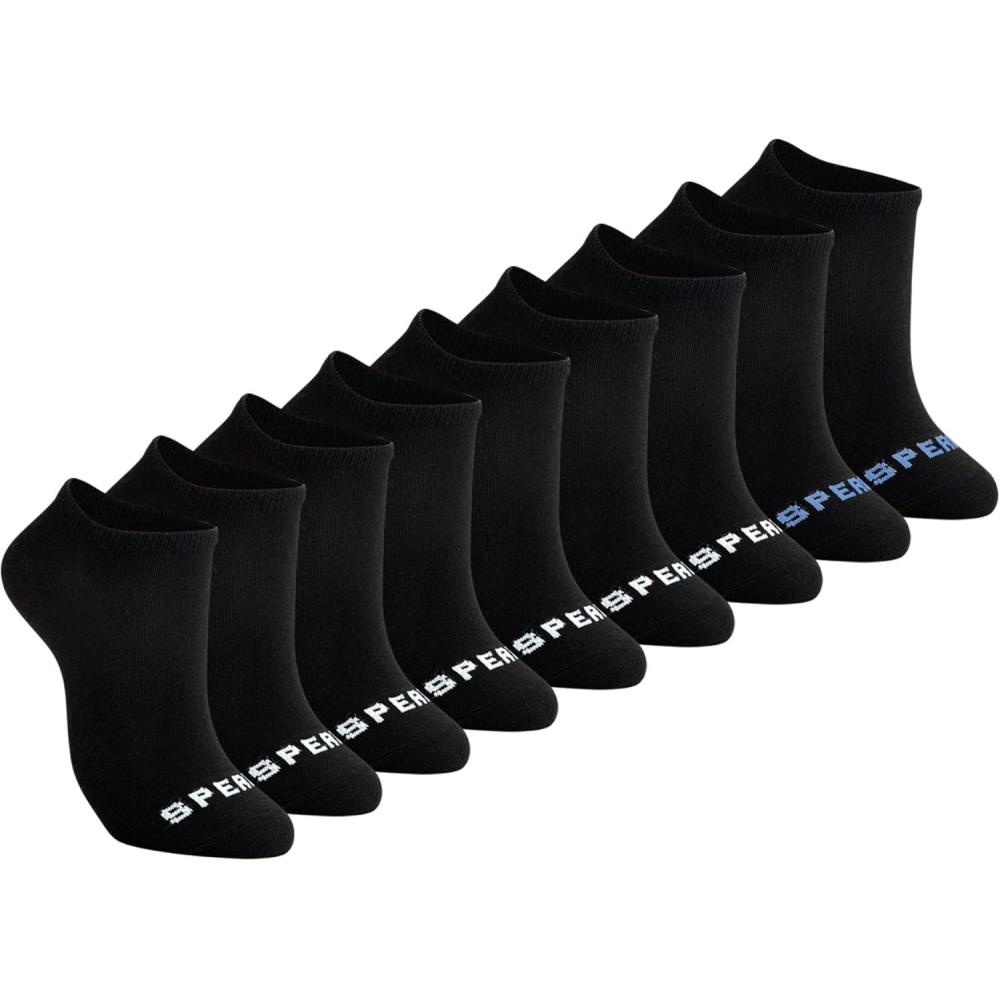 imageSperry Womens 9Pack Low Cut Ankle Socks  Breathable MoistureWicking Cushioned NoShow Fit for Everyday amp Athletic WearBlack