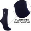 Sperry Unisex Super Soft Cushioned Mid Crew Socks, 3-Pack – Plush Comfort, Warm Winter Half Crew Fit(Pink Multi)