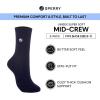 Sperry Unisex Super Soft Cushioned Mid Crew Socks, 3-Pack – Plush Comfort, Warm Winter Half Crew Fit(Pink Multi)