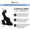 Sperry Women’s 6-Pack No Show Socks – Low Cut Cushioned Invisible Liner Socks for Flats, Loafers, Sneakers(Black Multi)