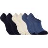 Sperry Women’s 6-Pack Super No Show Socks – Moisture-Wicking, Lightweight, No Slip Invisible Low Cut Liner Socks for Sneakers(Blue Multi)