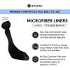 Sperry Womens Microfiber No Show Liner Socks – 3 Pair Pack – Lightweight Casual Micro Liners(Black (6 Pairs))