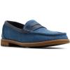 Sperry Women’s Seaport Penny PlushWave Saffiano / Metallic Leather Penny Loafer(Denim)
