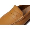 Sperry Women’s Seaport Penny PlushWave Saffiano / Metallic Leather Penny Loafer(Tan)