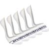 Sperry Women’s 5-Pack No Show Sock Liners – Ultra Low Cut, Non-Slip Heel Grip, Soft Nylon, Invisible Socks for Sneakers(White)