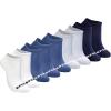 Sperry Women’s 9-Pack Low Cut Ankle Socks – Breathable, Moisture-Wicking, Cushioned, No-Show Fit for Everyday & Athletic Wear(Blue Multi)