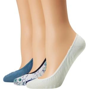 Sperry Womens Microfiber No Show Liner Socks – 3 Pair Pack – Lightweight Casual Micro Liners(White Assorted (3 Pairs))