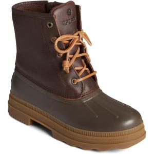 Sperry Women’s Saltwater 2.0 Leather Boot(Dark Brown)