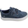 Sperry Toddler Sneakers – Slip-On Hook & Loop Shoes with Memory Foam Insole for Boys & Girls(Navy)
