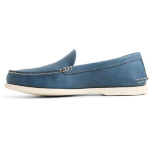 Sperry Men’s Authentic Original™ Leather Venetian Loafer, Washed Navy, 7
