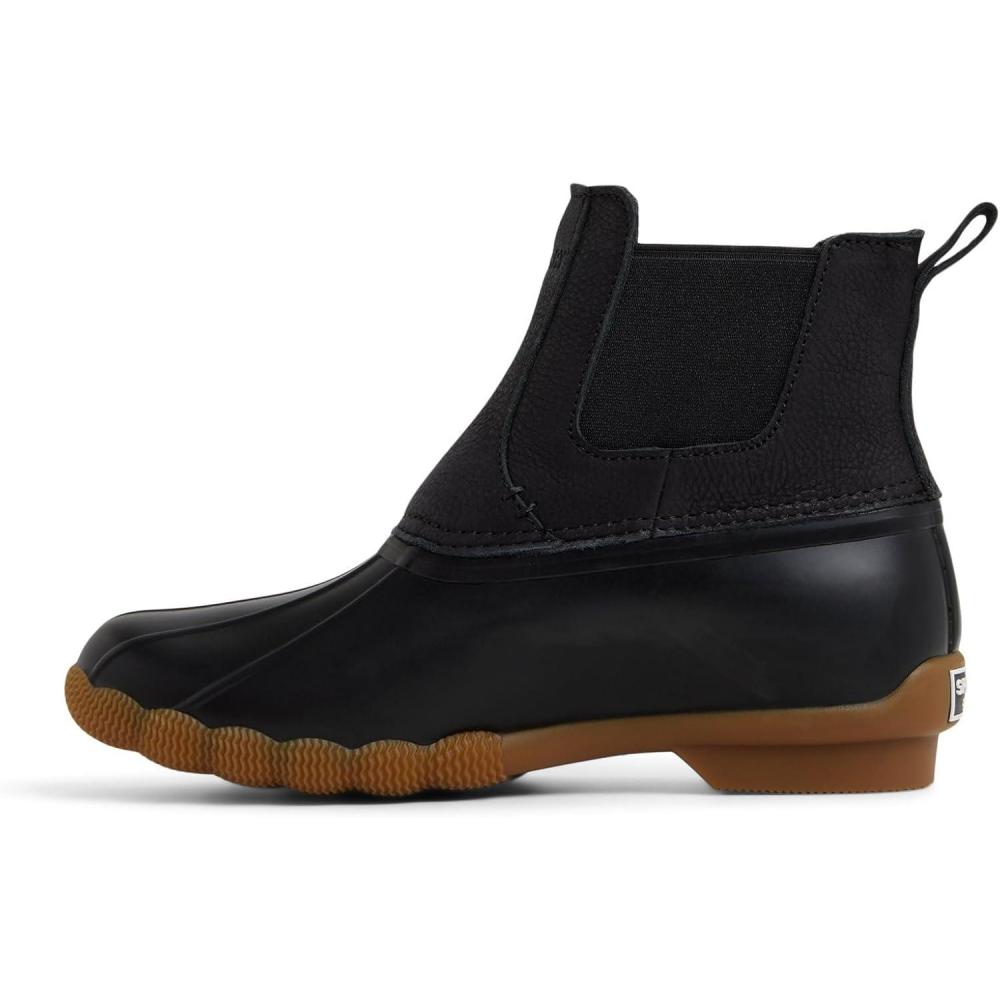 imageSperry Womens Saltwater Chelsea Duck BootBlack
