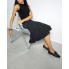 Sperry Womens Slim Boat(Black Leather)
