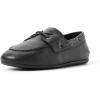Sperry Womens Slim Boat(Black Leather)